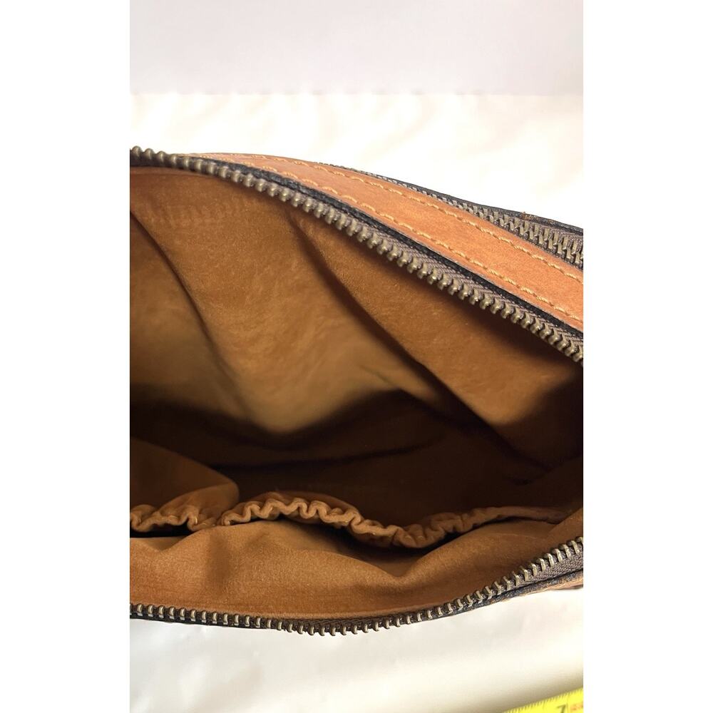 Patricia Nash Camille Tan Tooled Leather Crossbody Purse Saddle Bag Whipstitch - Picture 12 of 16